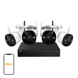 VALVONTAKIT/NVR1104HS-W-S2/4-F22 Wi-Fi, 4 KANAVAA HDD 1 Tt - 1080p 2,8 mm IMOU
