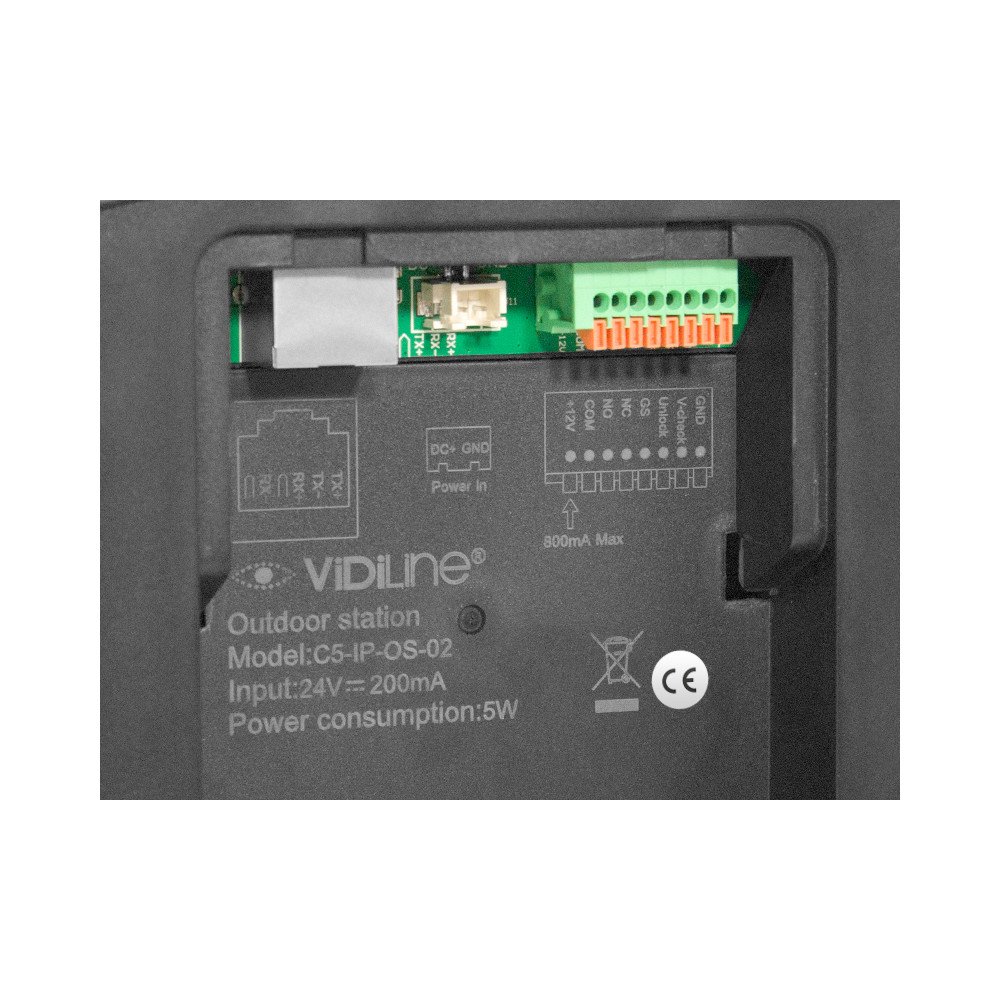 C5-IP-OS-02 Panel zew. wideodomofonu IP ViDiLine