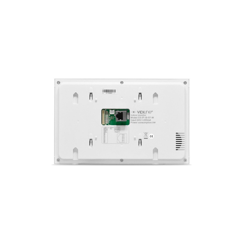 C5-IP-IS-07-W Wideodomofoni monitor IP 7" ViDiLine