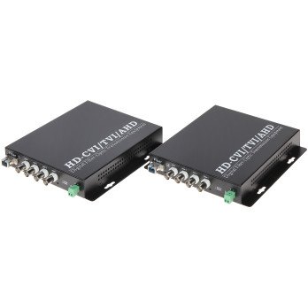KUITUOPTISET VIDEOMUUNNIN OVH-4D/SC 4x VIDEO + RS-485 TXRX SET