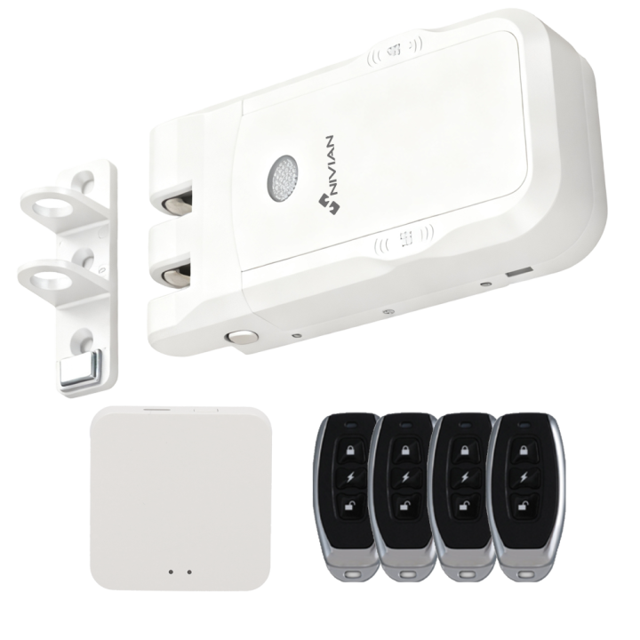 NIVIAN RETAIL NVS-SMARTBOLT-WHITE Baltā elektromagnētiskā slēdzene