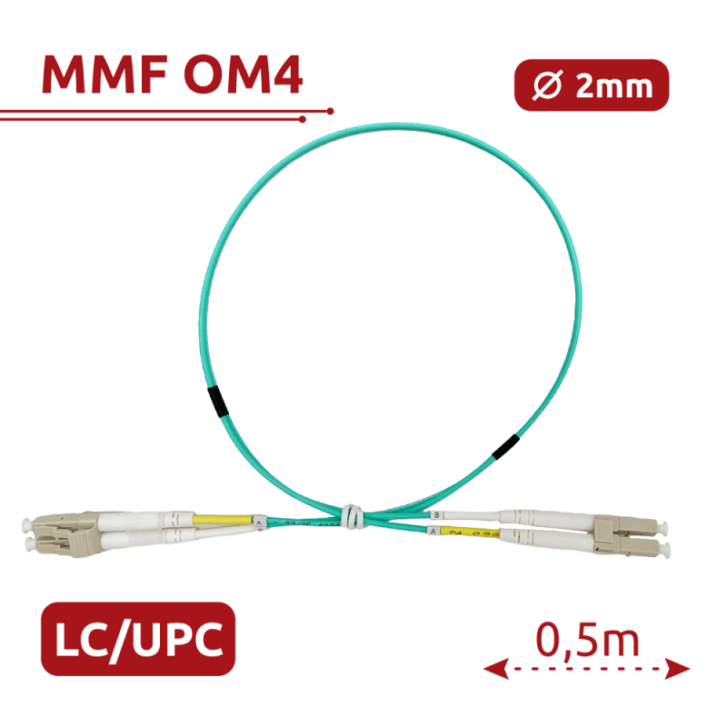 SAFIRE SF-LC-UPC-LC-UPC-OM4-DX-05M-A 5m OM4 dupleksa LC/UPC
