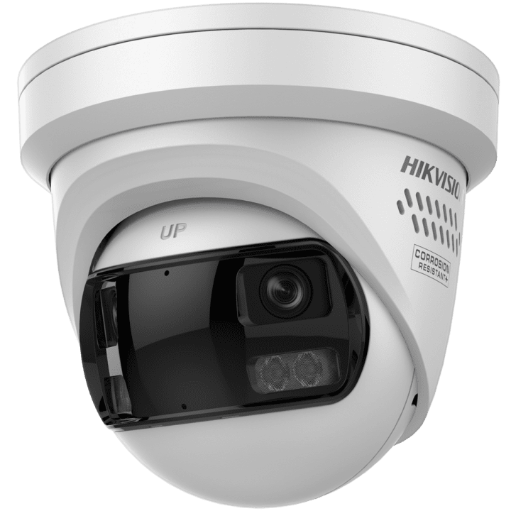 HIKVISION PRO DS-2CD2387G3P-LIS2UY/SRB(180°) 8MP Turret IP Camera with PoE, IP67, 2.8mm, 30m IR