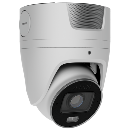 AJAXCCTV AJ-TURRETCAM-4-HLVF-S-W 4MP Turret IP Camera with Varifocal Lens, PoE, Dual Illumination