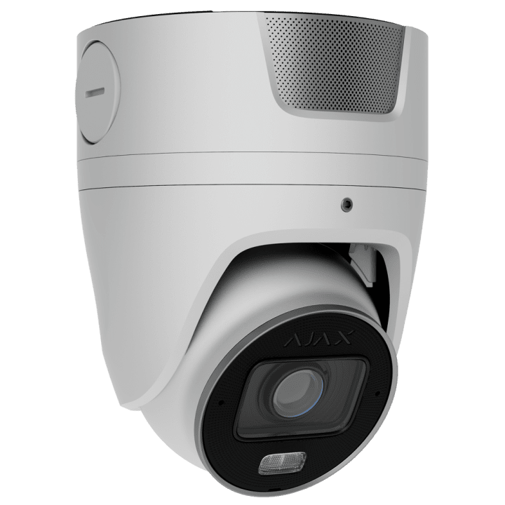 AJAXCCTV AJ-TURRETCAM-4-HLVF-S-W 4MP Turret IP Camera with Varifocal Lens, PoE, Dual Illumination