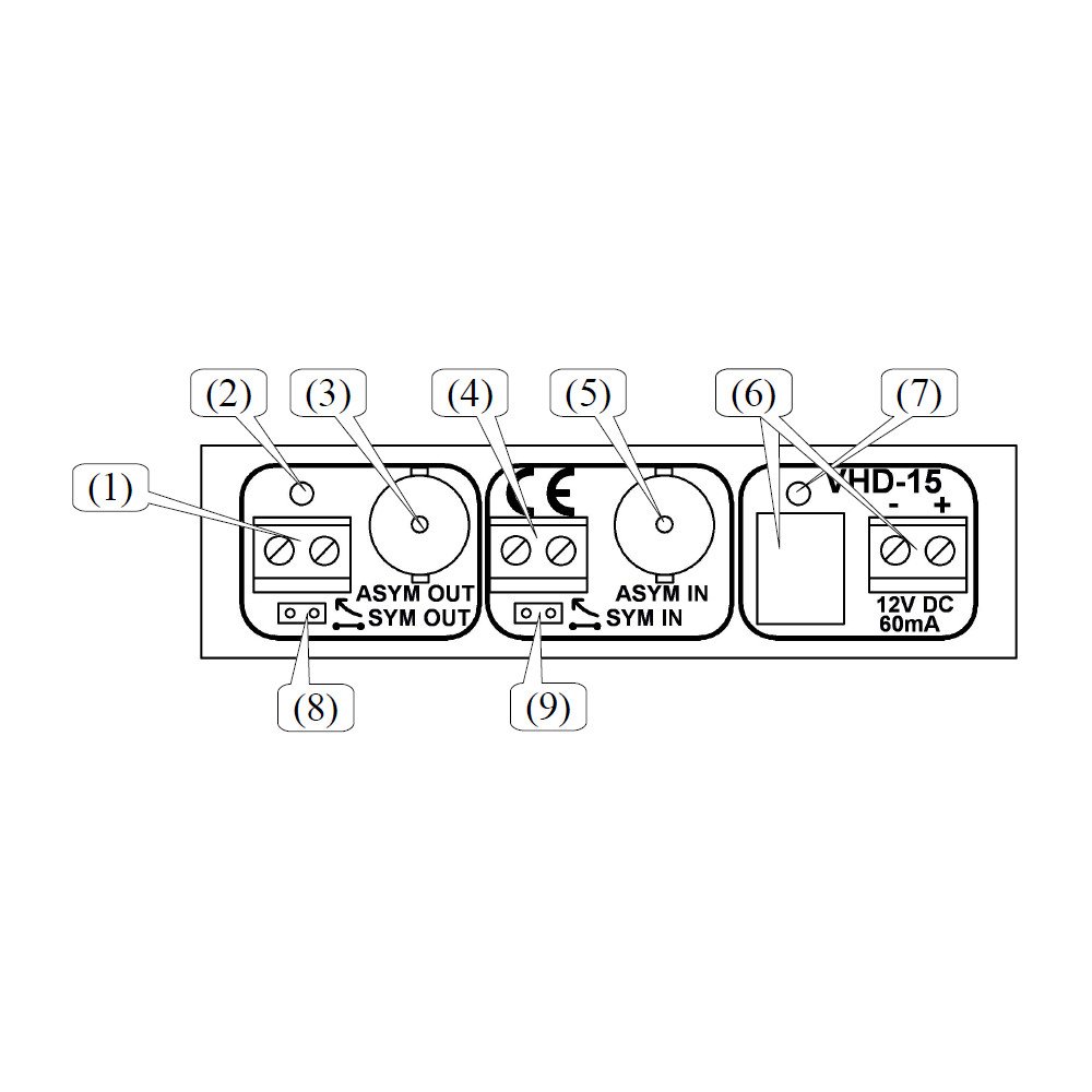 REPEATER VHD-15 SIGNALA PASTIPRINATAJS AHD, HD-CVI, HD-TVI
