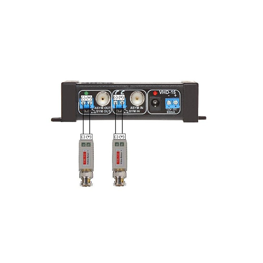 REPEATER VHD-15 SIGNALA PASTIPRINATAJS AHD, HD-CVI, HD-TVI