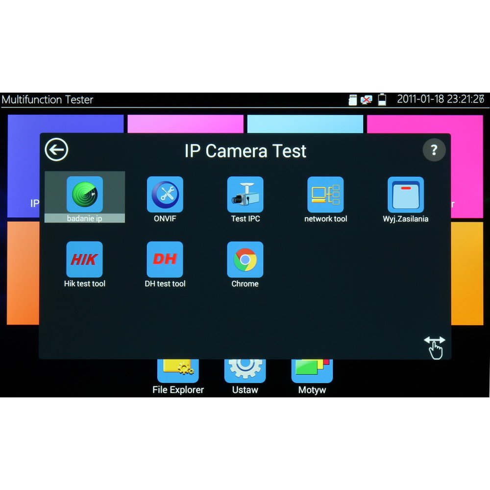 MULTIFUNCTIONAL CCTV TESTER CS-H8-70H 2Mpix PAL / NTSC