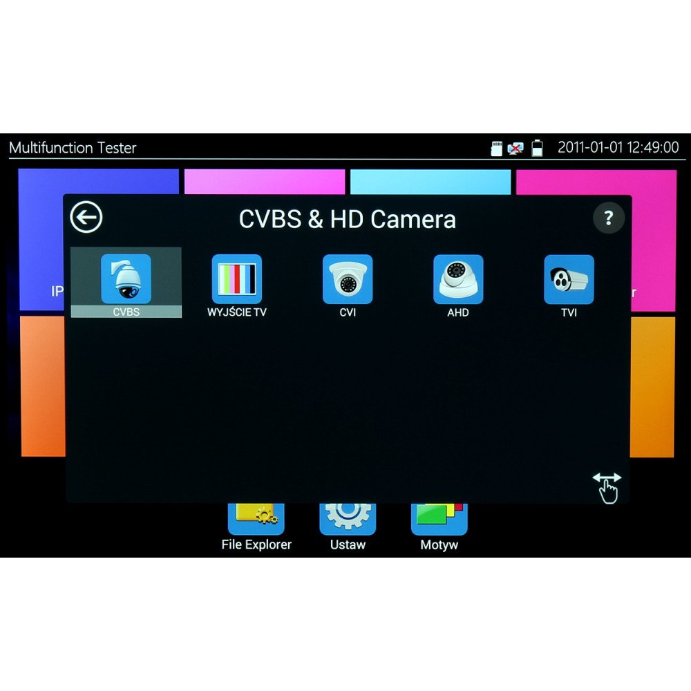 MULTIFUNCTIONAL CCTV TESTER CS-H8-70H 2Mpix PAL / NTSC