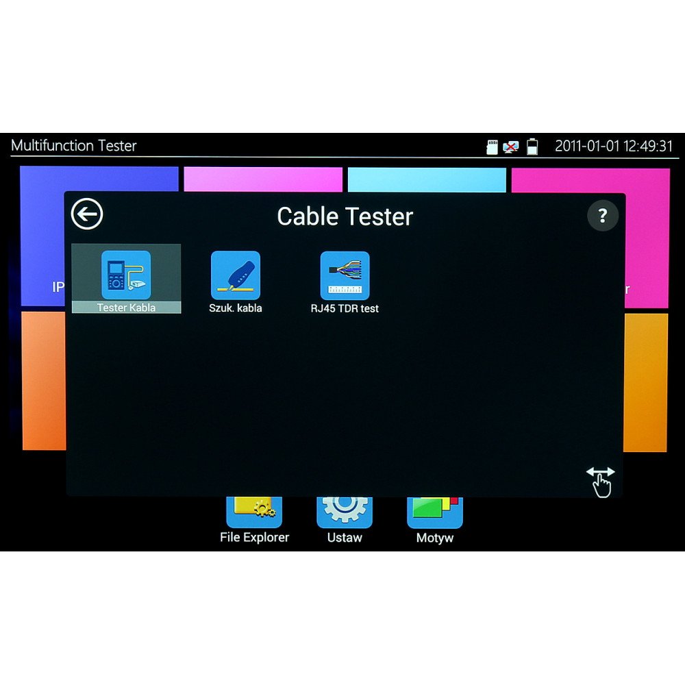 MONITOIMIVALINEN CCTV TESTERI CS-H8-70H 2Mpix PAL / NTSC