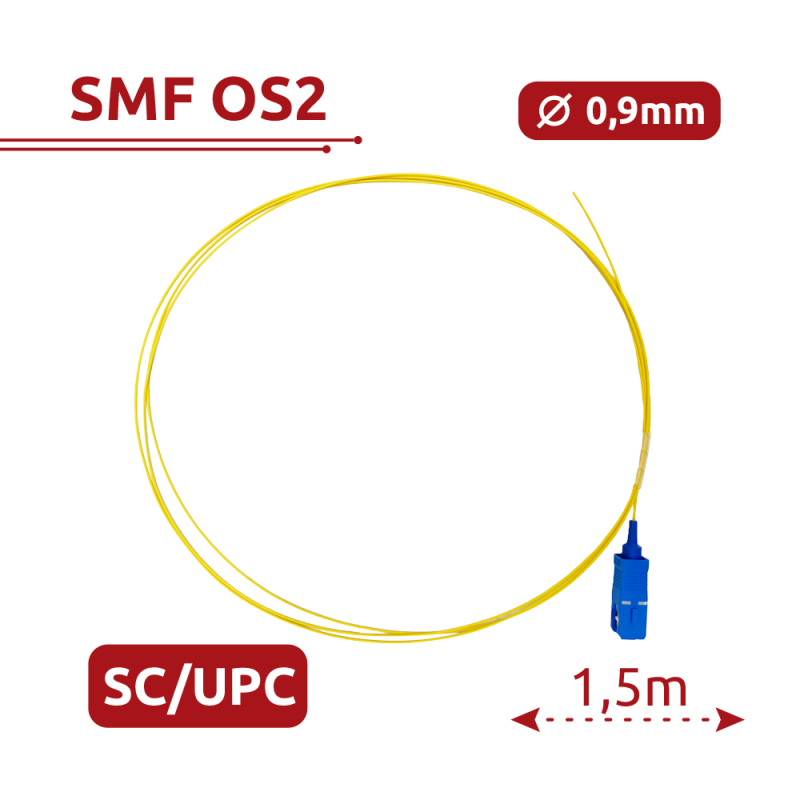 SAFIRE SF-SC-UPC-OS2-0015M-D09-Y 1,5 m SC/UPC–SC/UPC