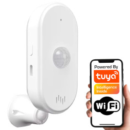 Išmanusis PIR judesio jutiklis su garso signalizacija WiFi TUYA