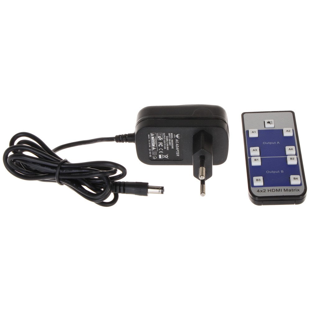 HDMI-SW-4/2-MATRIX SWITCH - 4 INPUTS 2 OUTPUTS