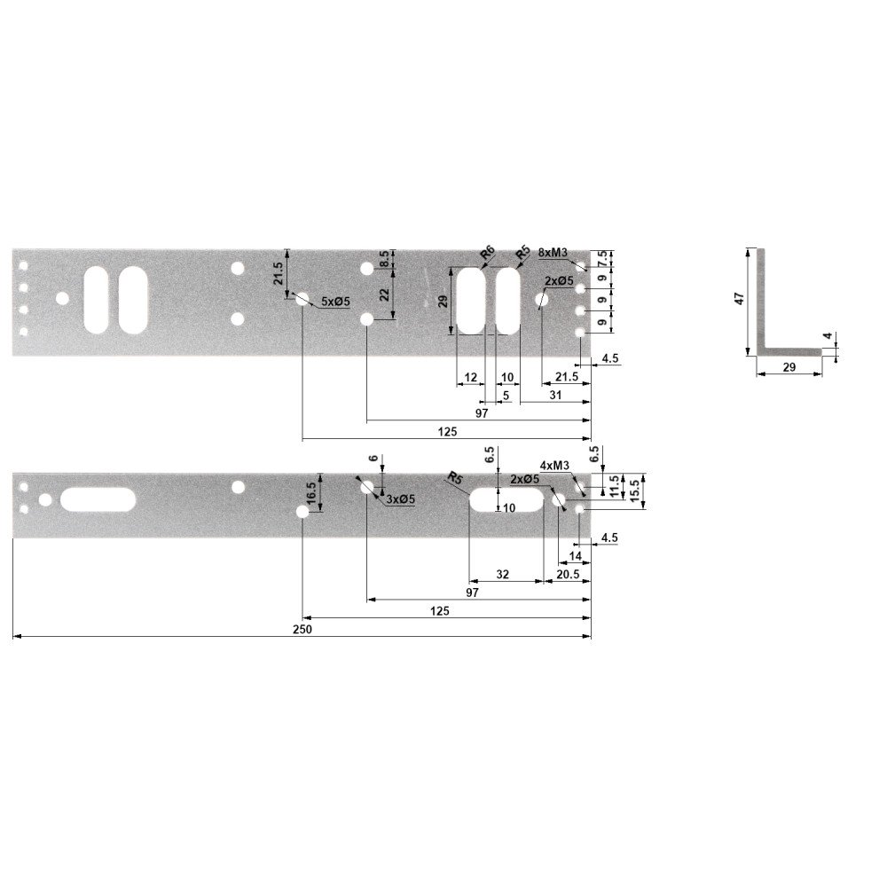 Z ir kampinis strypas BZE-283-5
