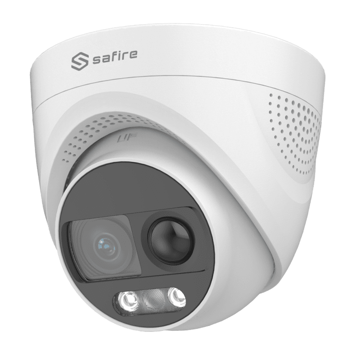 SAFIRE SF-T943-PIRS-2E4N1 2MP IP67 Turret IP/PoE Camera with WDR 120dB, 2.8mm Lens, 20m IR