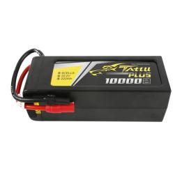 Tattu Plus 10000mAh 22.2V 25C 6S1P Lipo akku, jossa AS150+XT150 pistoke