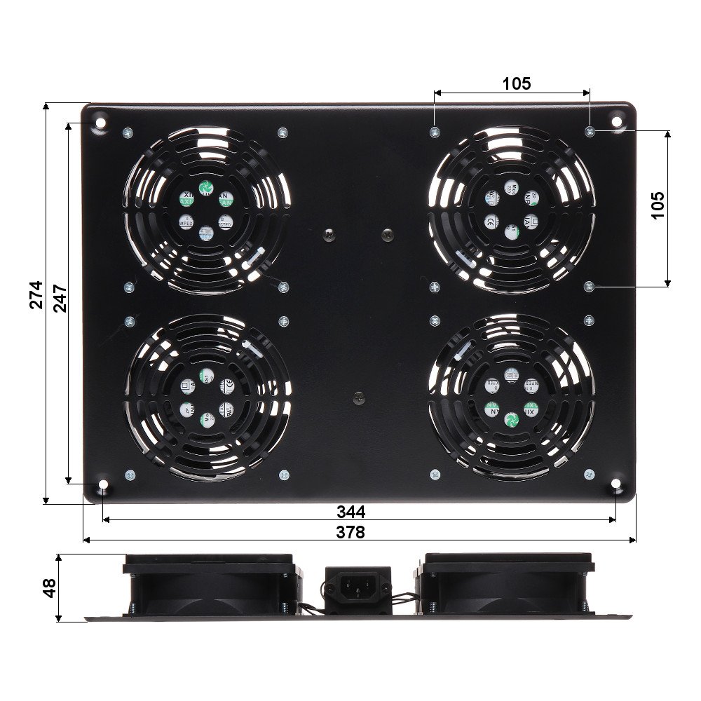 A19-4W FAN PANEL FOR RACK CABINET