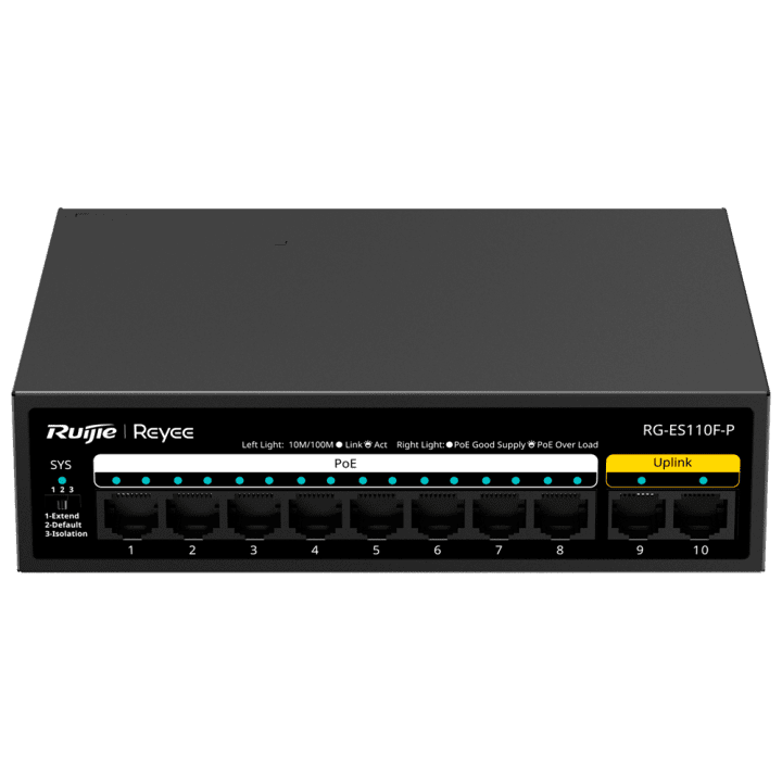 LÜLITI POE RG-ES110F-P 8-PORT REYEE