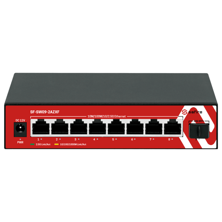 SAFIRE SF-SW09-2AZXF 5-портовый PoE коммутатор