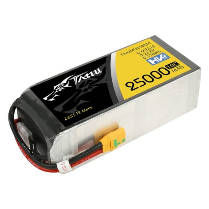 Tattu TAA25K6S10XT9 25000mAh 22.8V 10C 6S1P LiPo Battery Pack