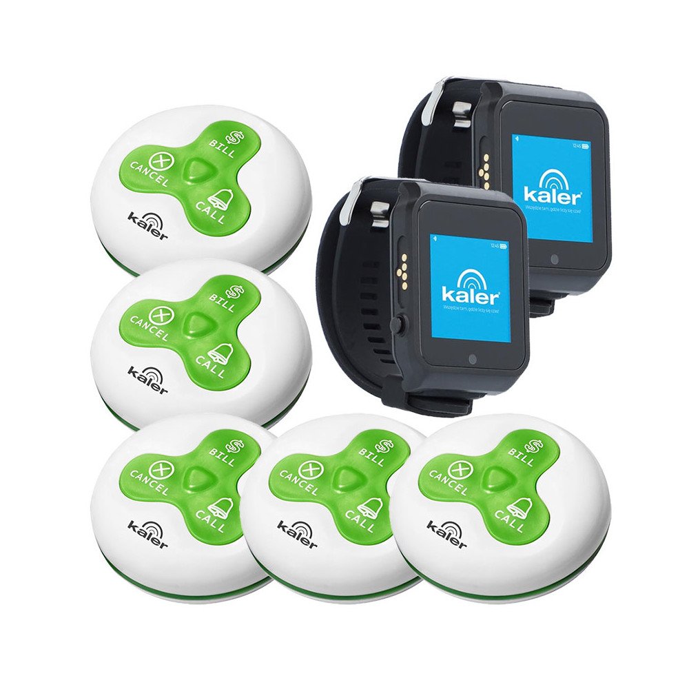 Kelneri helistamissusteem KALER - 5 lauda - Pubi/pitsabaarikomplekt