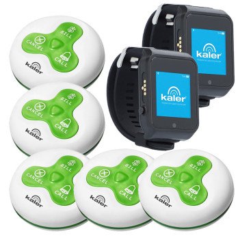 KALER Waiter Calling System - 5 tables - Pub/Pizzeria Set