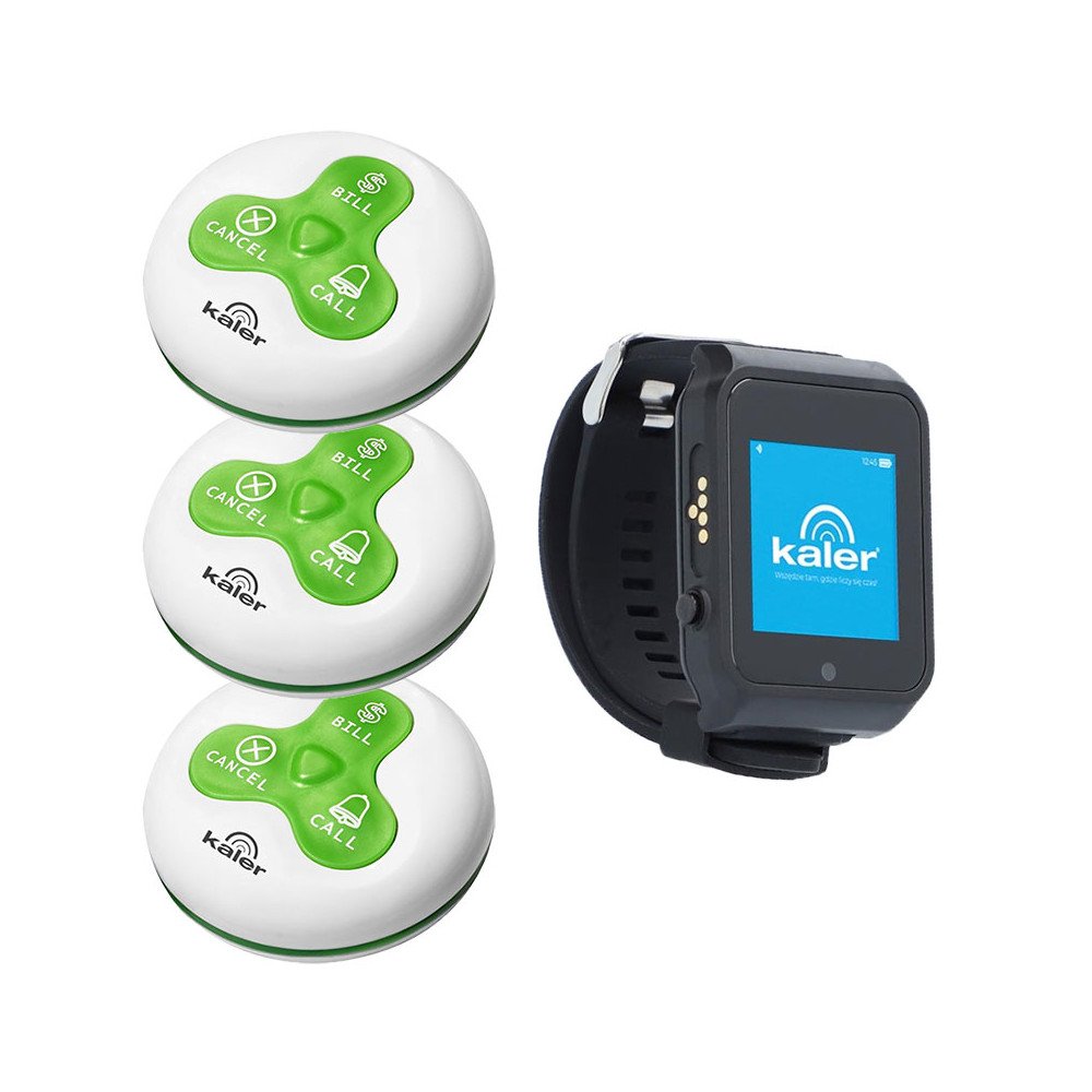 KALER Waiter Calling System - 3 tables - Pub Set
