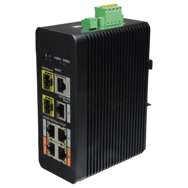 DAHUA XS-SW0704HIPOE-MGF-120-DIN Managed PoE+ Switch