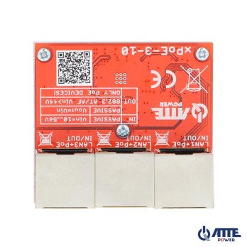 3 prievadu PoE jungiklis 10/100Mbps ATTE XPOE-3-10