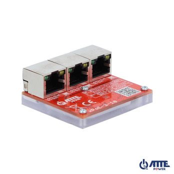 3 prievadu PoE jungiklis 10/100Mbps ATTE XPOE-3-10
