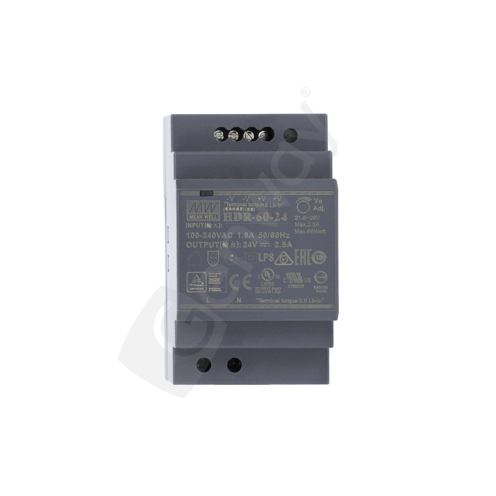 DC virtalahde 24V 2,5A, DIN