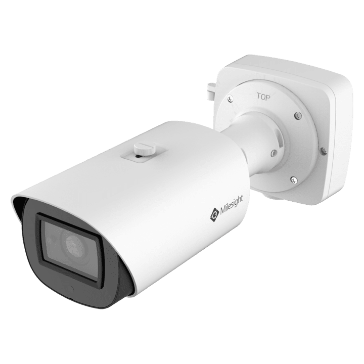 MILESIGHT MS-C5366-X12LPC 12MP 4K Outdoor Bullet IP kamera su 12mm fiksuotu objektyvu, PoE, IR Night Vision, AI Analytics