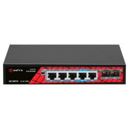 SAFIRE SF-SW0704HIPOE-GMF-65 5-Port Gigabit PoE Network Switch