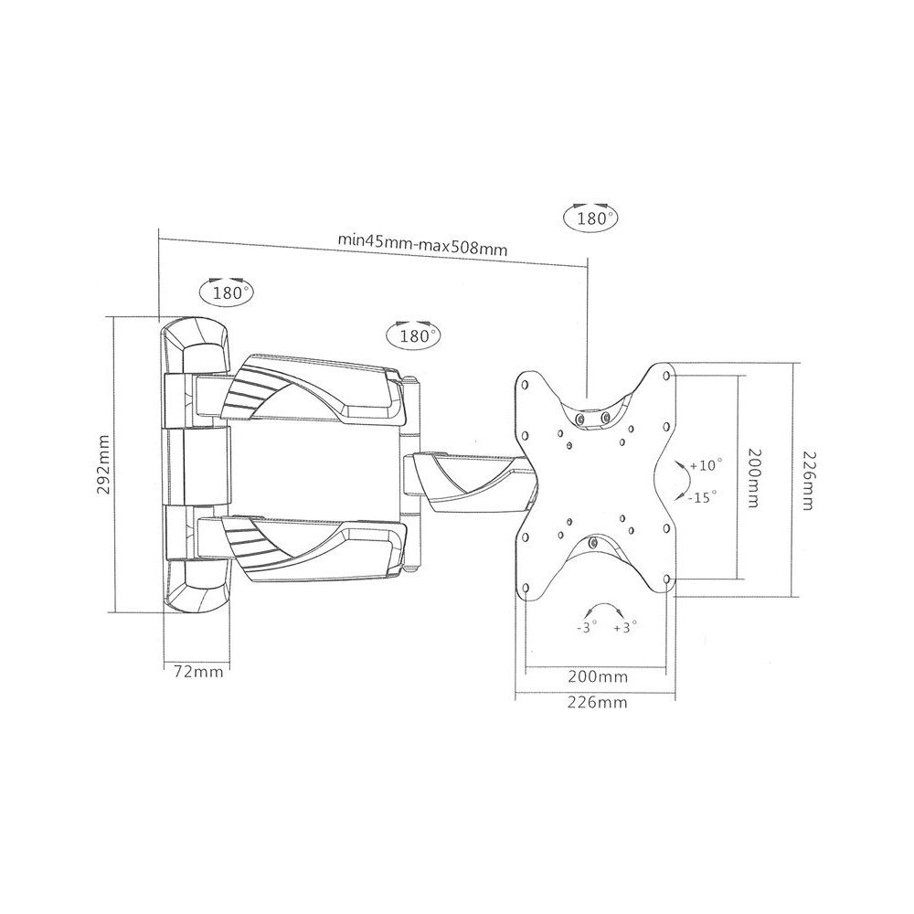MONITORA TURETAJS BRATECK-LPA39-223