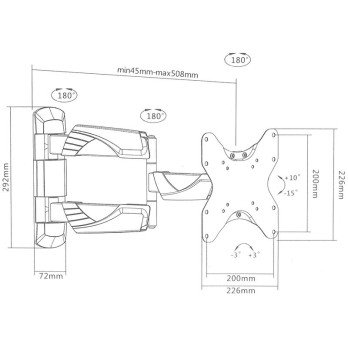 MONITOR HOLDER BRATECK-LPA39-223