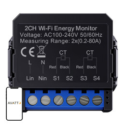 Интеллектуальный двойной источник энергии Avatto WiFi WPM16-2