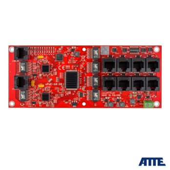 PoE 10 (8xPoE 10/100 / + 2xGigabit Uplink) ATTE XPOE-10-20-OF