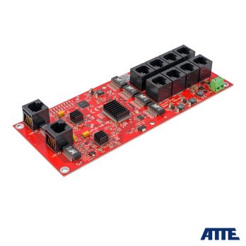 Switch PoE 10 portowy (8xPoE 10/100Mbps + 2xGigabit Uplink) ATTE XPOE-10-20-OF