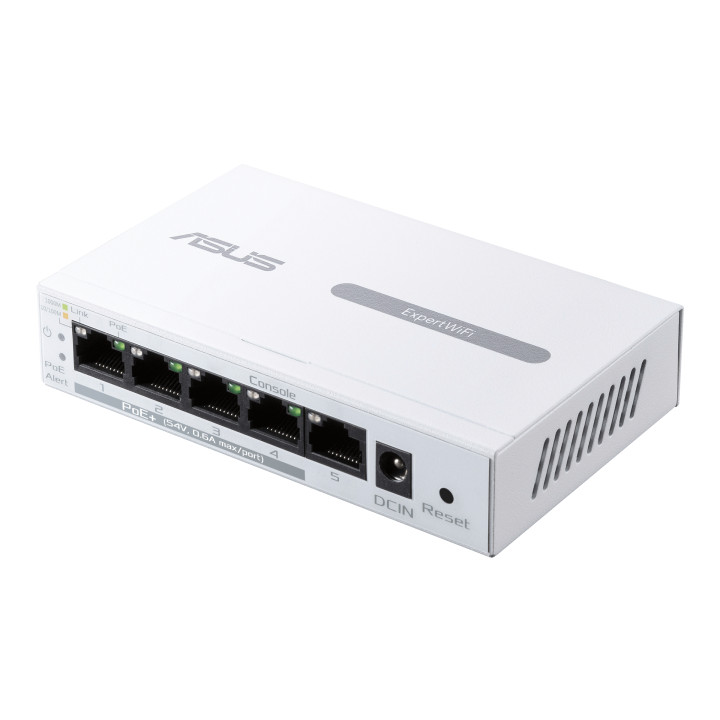 ASUS EBP15 5 portu Gigabit PoE+ viedais slēdzis