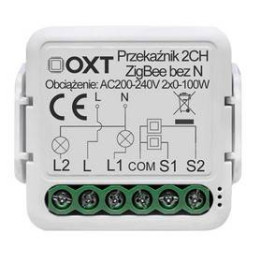 OXT Mini Relay 2-Circuit ZigBee TUYA Smart Module (No Neutral Required)