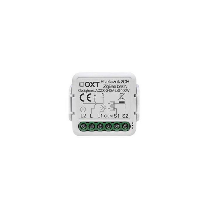 OXT minirelee 2 ahela moodul. n-vaba ZigBee TUYA
