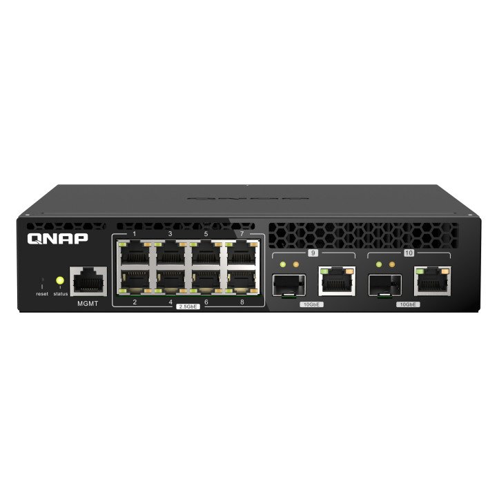 QNAP QSW-M2108R-2C Managed L2 2.5G PoE Network Switch