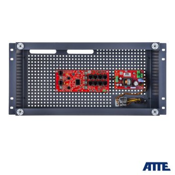ATTE kit for 8 IP cameras, in ABOX-R5U0 housing, 96W power supply, 10-port PoE switch (8xPoE 10/100Mbps + 2xGigabit Uplink), ele