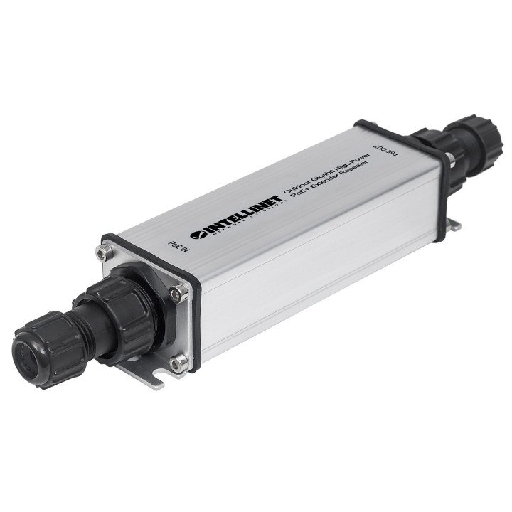Intellinet 561211 Outdoor Gigabit High-Power PoE+ Extender Repeater
