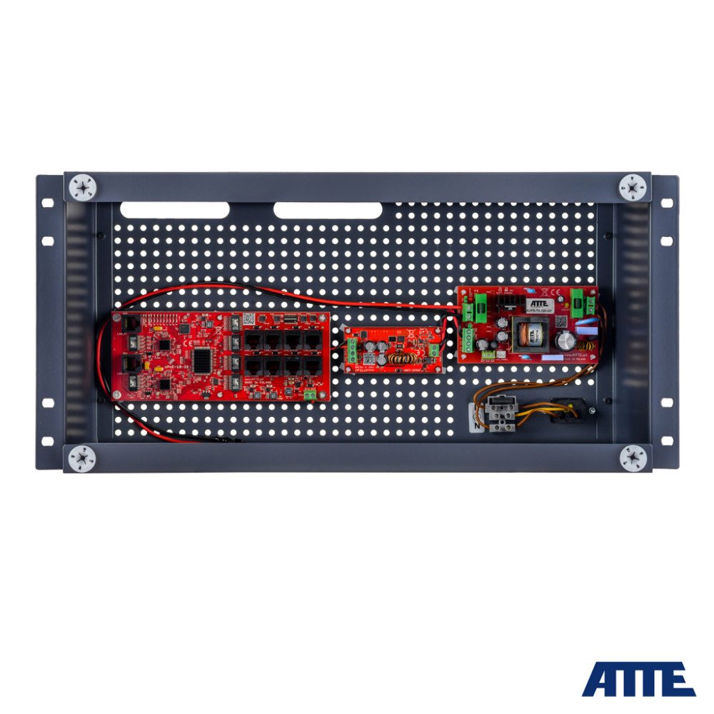 ATTE 8 IP-, RACK ABOX-R5U0 (1 18 ), 72 , 10- PoE (8xPoE 10/100/ + 2xGigabit Uplink), IPUPS-8-20-R5U0