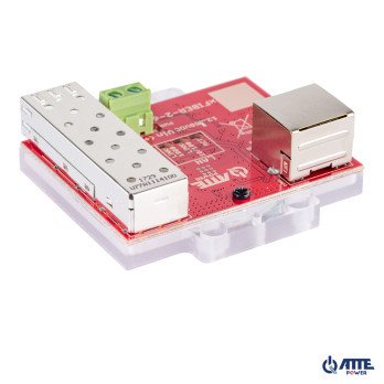 Gigabit media konverteris ATTE Ethernet - SFP, maitinimo tiekimo is PoE 802.3af arba PASSIVE galimybe. 1x LAN 10/100/1000 Mbps i