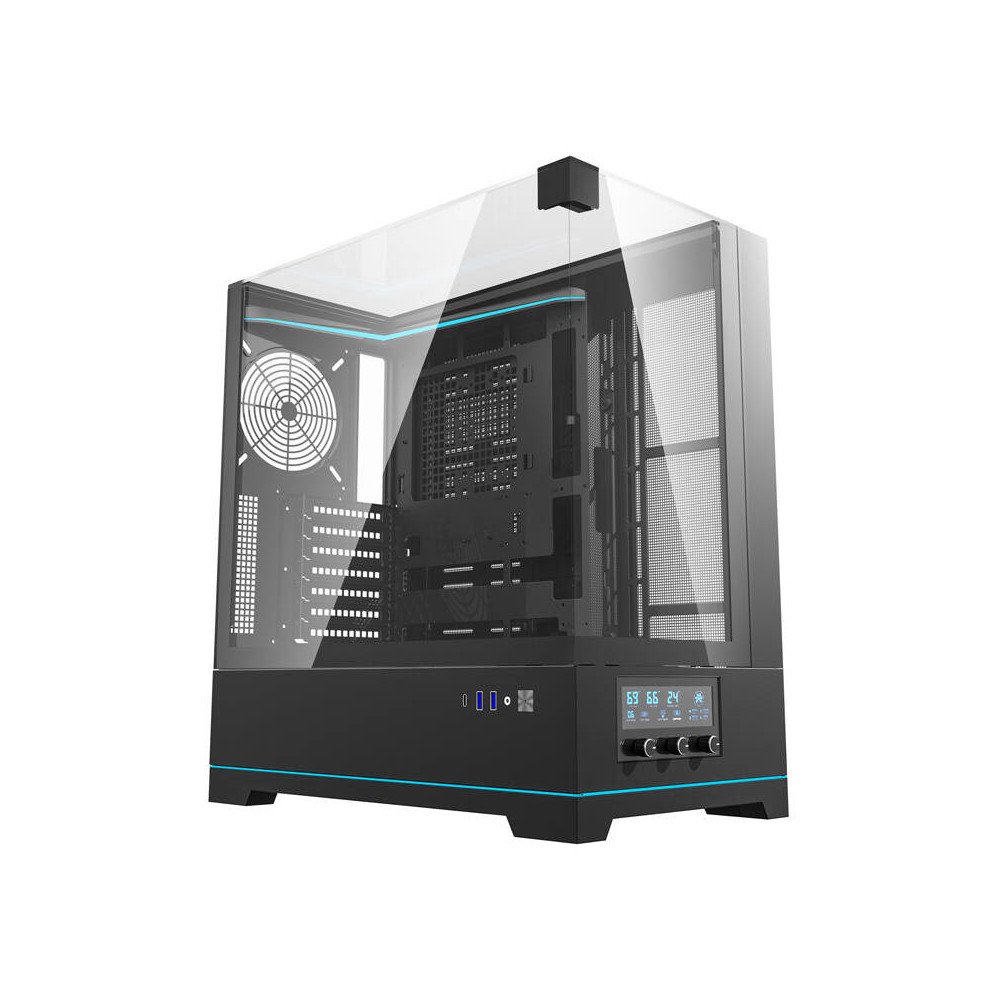 Darkflash DY450 kompiuterio deklas be ventiliatoriu (juodas)