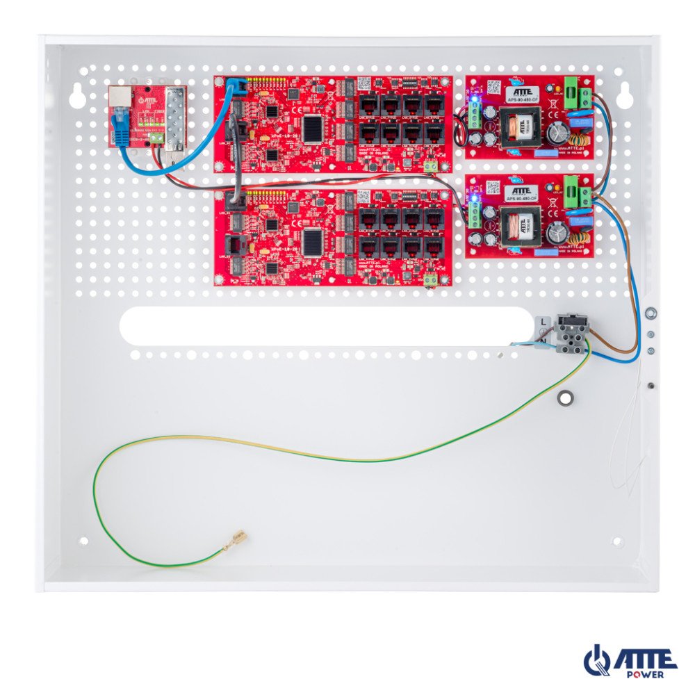 Gigabit media konverteris ATTE Ethernet - SFP, maitinimo tiekimo is PoE 802.3af arba PASSIVE galimybe. 1x LAN 10/100/1000 Mbps i