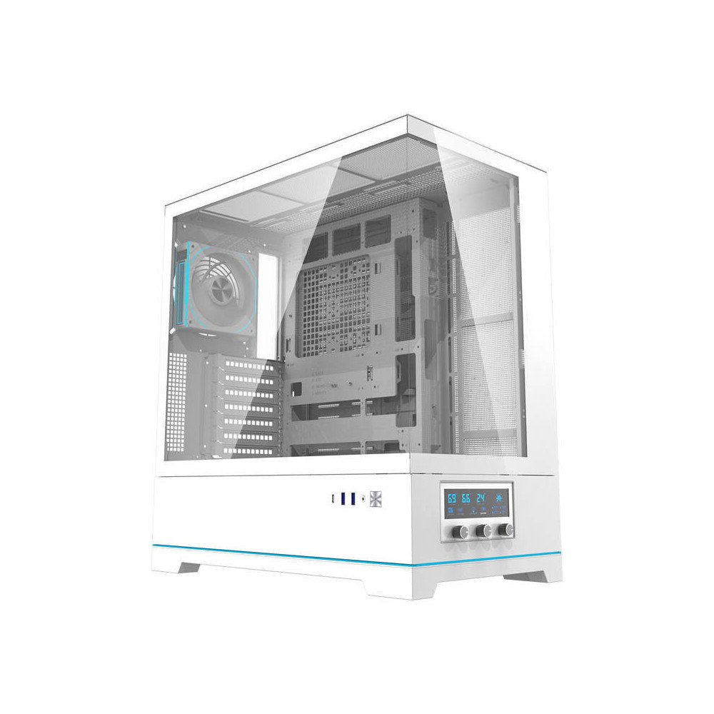 Darkflash DY451 PRO arvuti korpus (valge) + 1 ventilaator