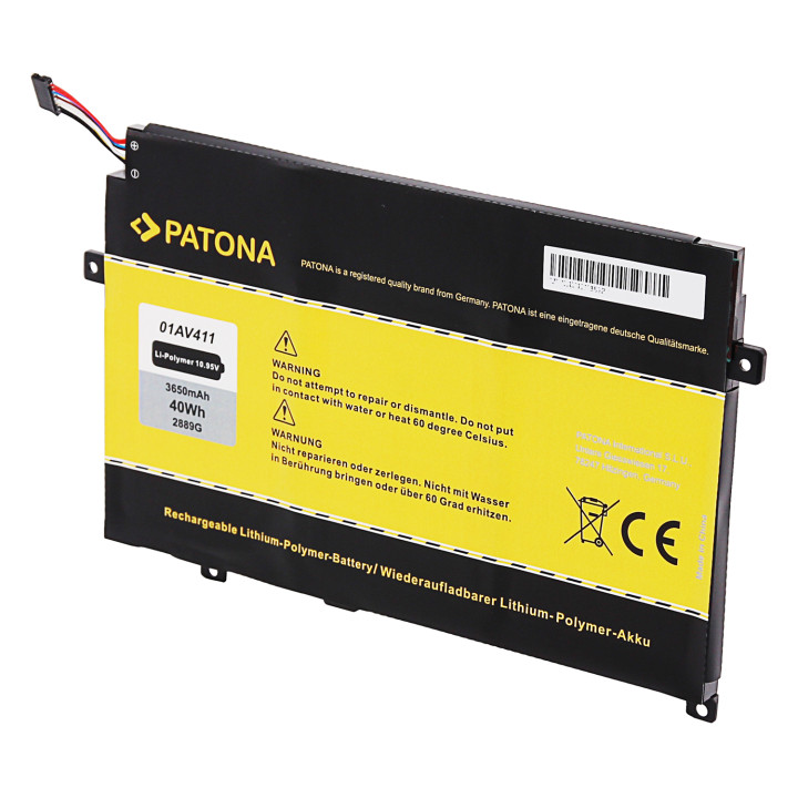 Akumuliatorius Lenovo Thinkpad E470/E475 3650mAh Li-Pol 10,95V 01AV411